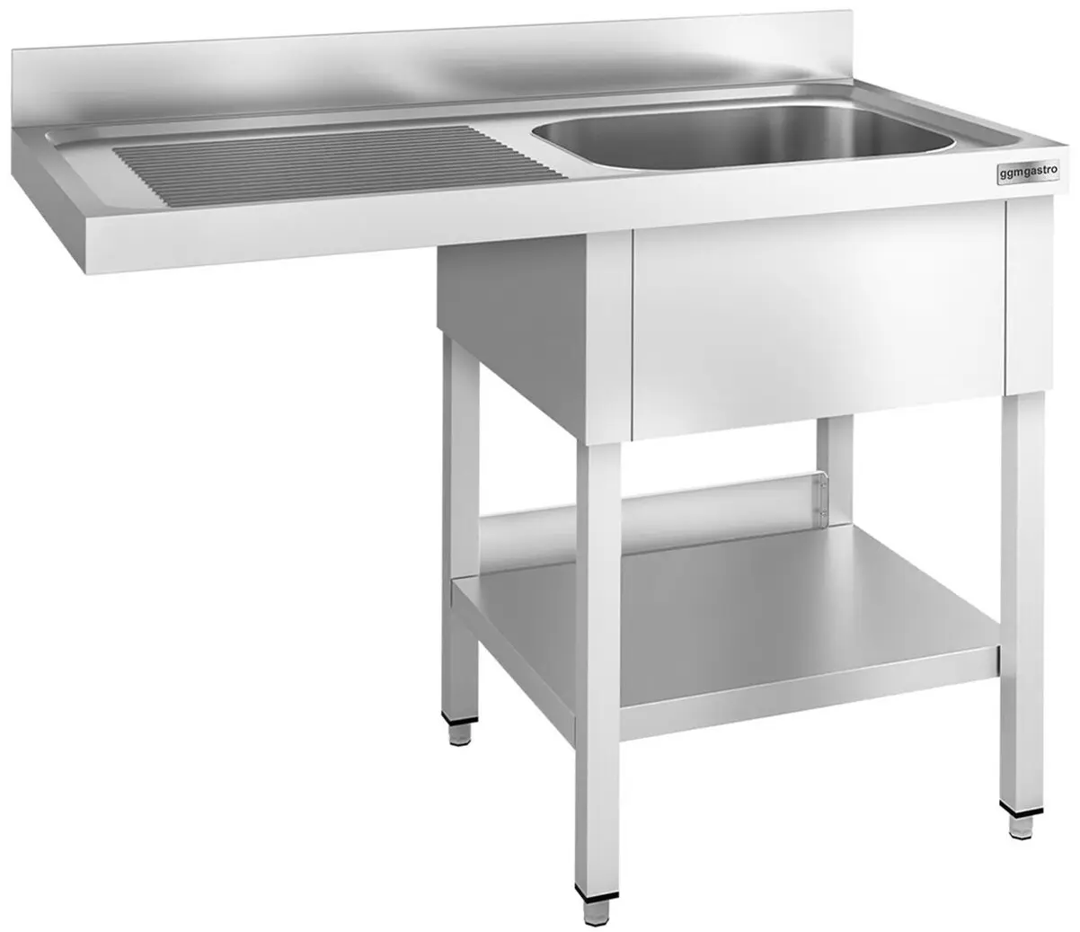 Стол-мойка для посудомоечной машины GGM Gastro STK147SBR1 (Inox)