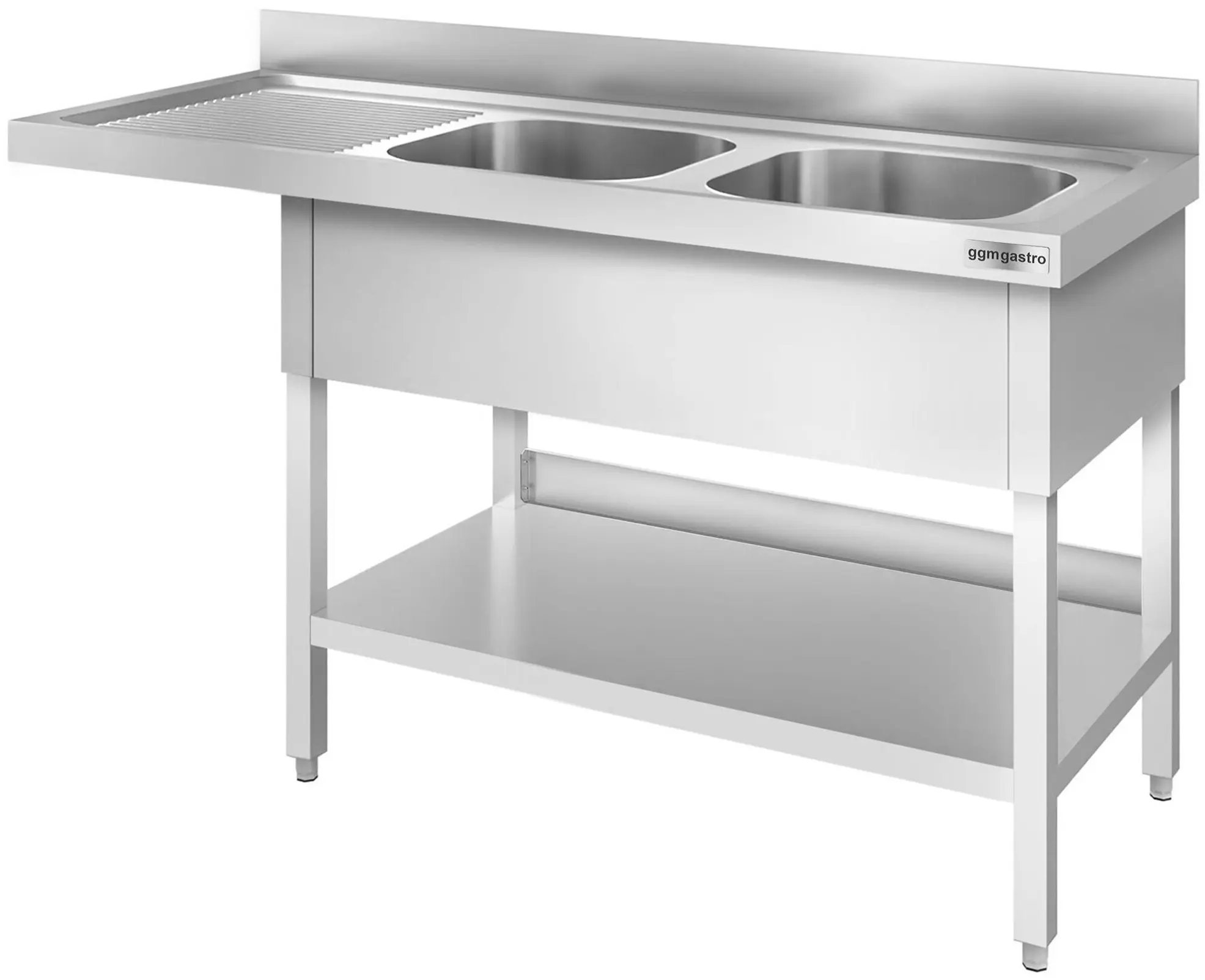 Стол-мойка для посудомоечной машины GGM Gastro STK166SBR2 (Inox) - 3
