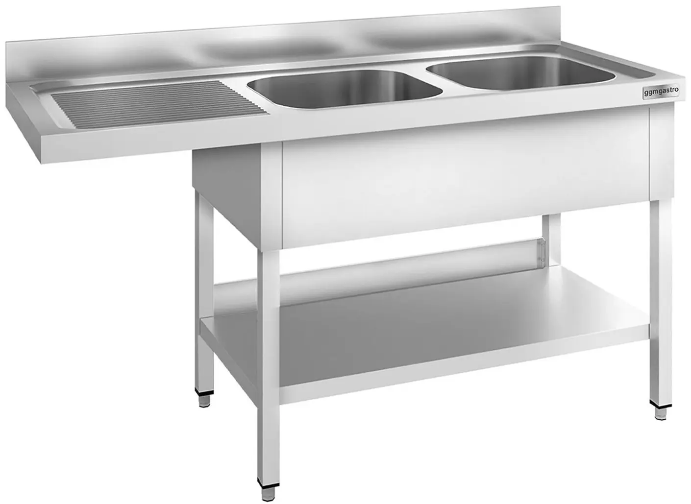 Стол-мойка для посудомоечной машины GGM Gastro STK166SBR2 (Inox)