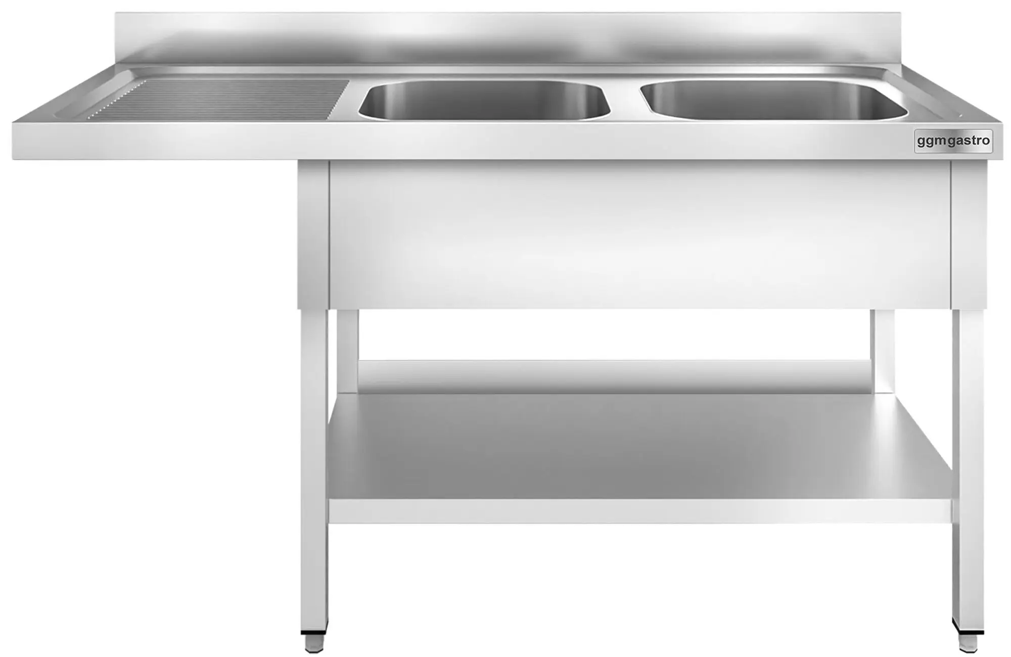 Masa cu chiuveta pentru masina de spalat vase GGM Gastro STK167SBR2 (Inox) - 2
