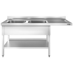 Стол-мойка для посудомоечной машины GGM Gastro STK186SBL2 (Inox) Thumb