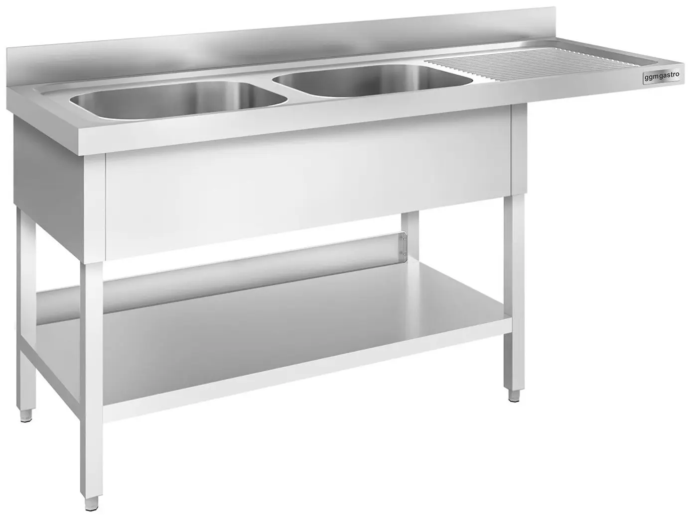 Стол-мойка для посудомоечной машины GGM Gastro STK186SBL2 (Inox)
