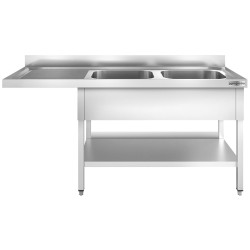 Стол-мойка для посудомоечной машины GGM Gastro STK186SBR2 (Inox) Thumb