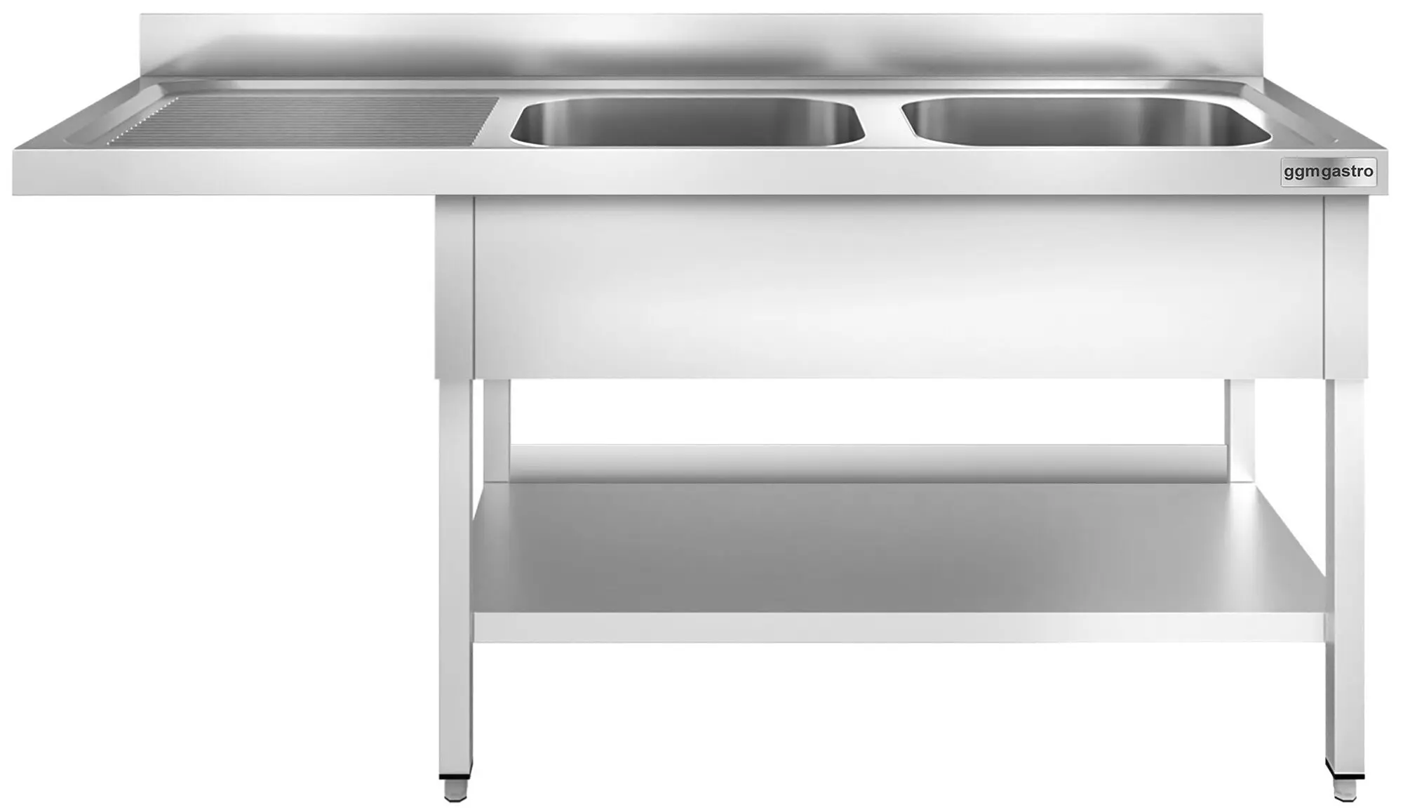 Стол-мойка для посудомоечной машины GGM Gastro STK186SBR2 (Inox) - 2