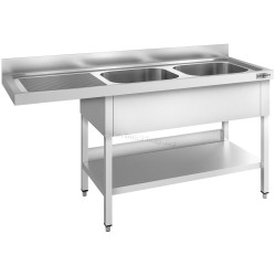 Стол-мойка для посудомоечной машины GGM Gastro STK186SBR2 (Inox)