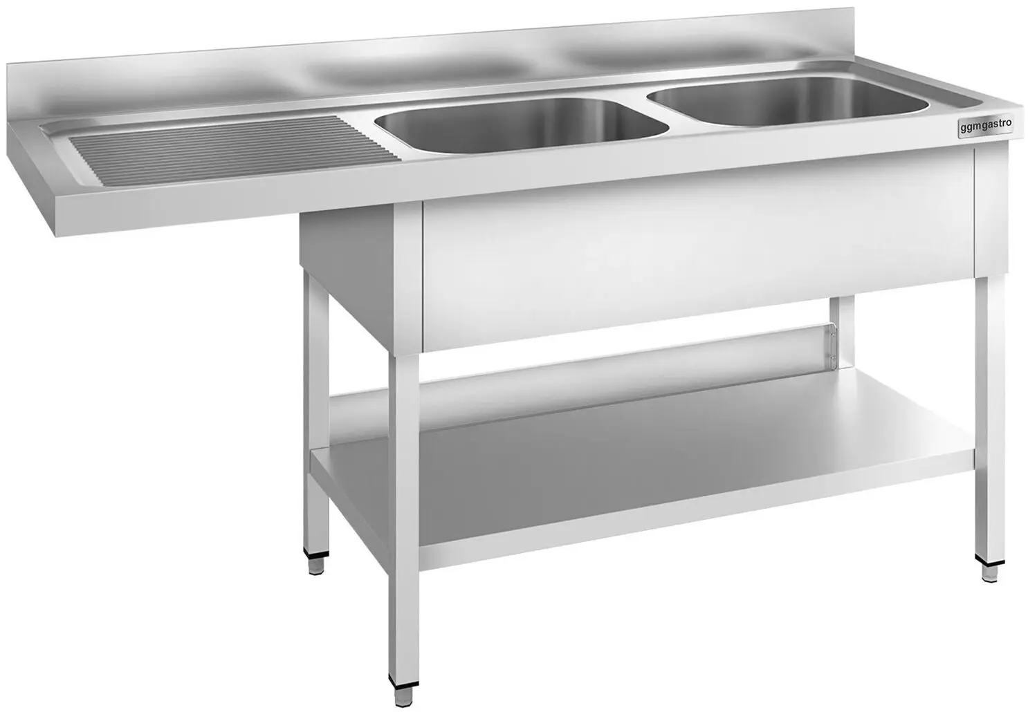 Стол-мойка для посудомоечной машины GGM Gastro STK186SBR2 (Inox)