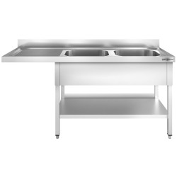 Стол-мойка для посудомоечной машины GGM Gastro STK187SBR2 (Inox) Thumb