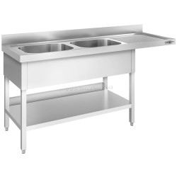 Стол-мойка для посудомоечной машины GGM Gastro STK206SBL2 (Inox)