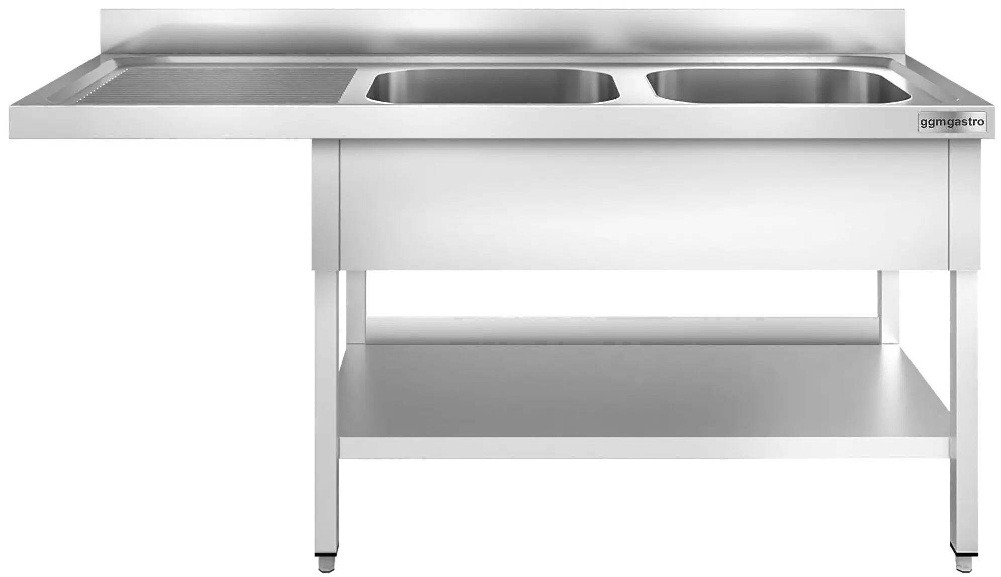Стол-мойка для посудомоечной машины GGM Gastro STK206SBR2 (Inox) - 2