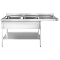 Стол-мойка для посудомоечной машины GGM Gastro STK207SBL2 (Inox) Thumb