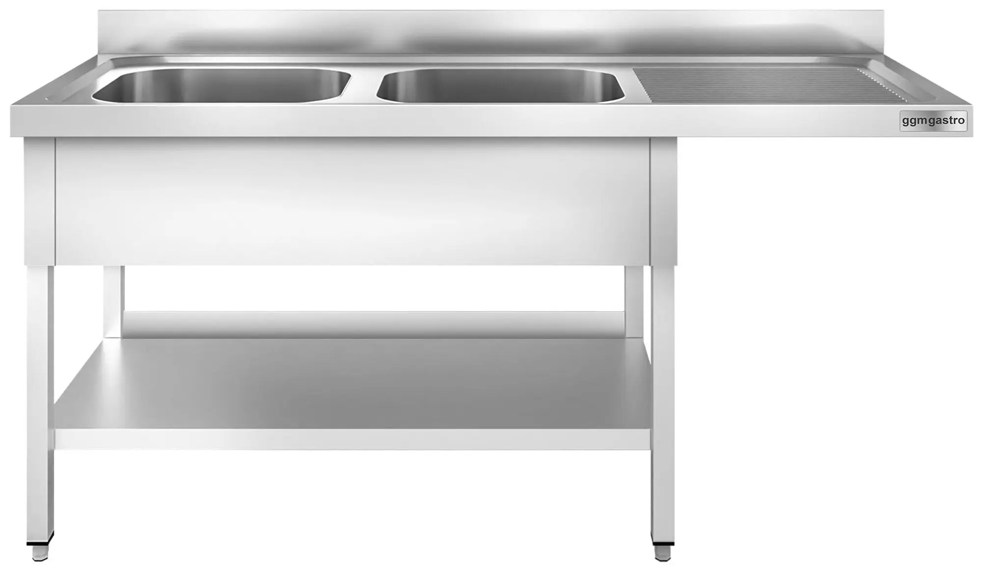 Стол-мойка для посудомоечной машины GGM Gastro STK207SBL2 (Inox) - 2