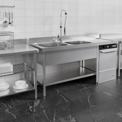 Стол-мойка для посудомоечной машины GGM Gastro STK207SBL2 (Inox) Thumb