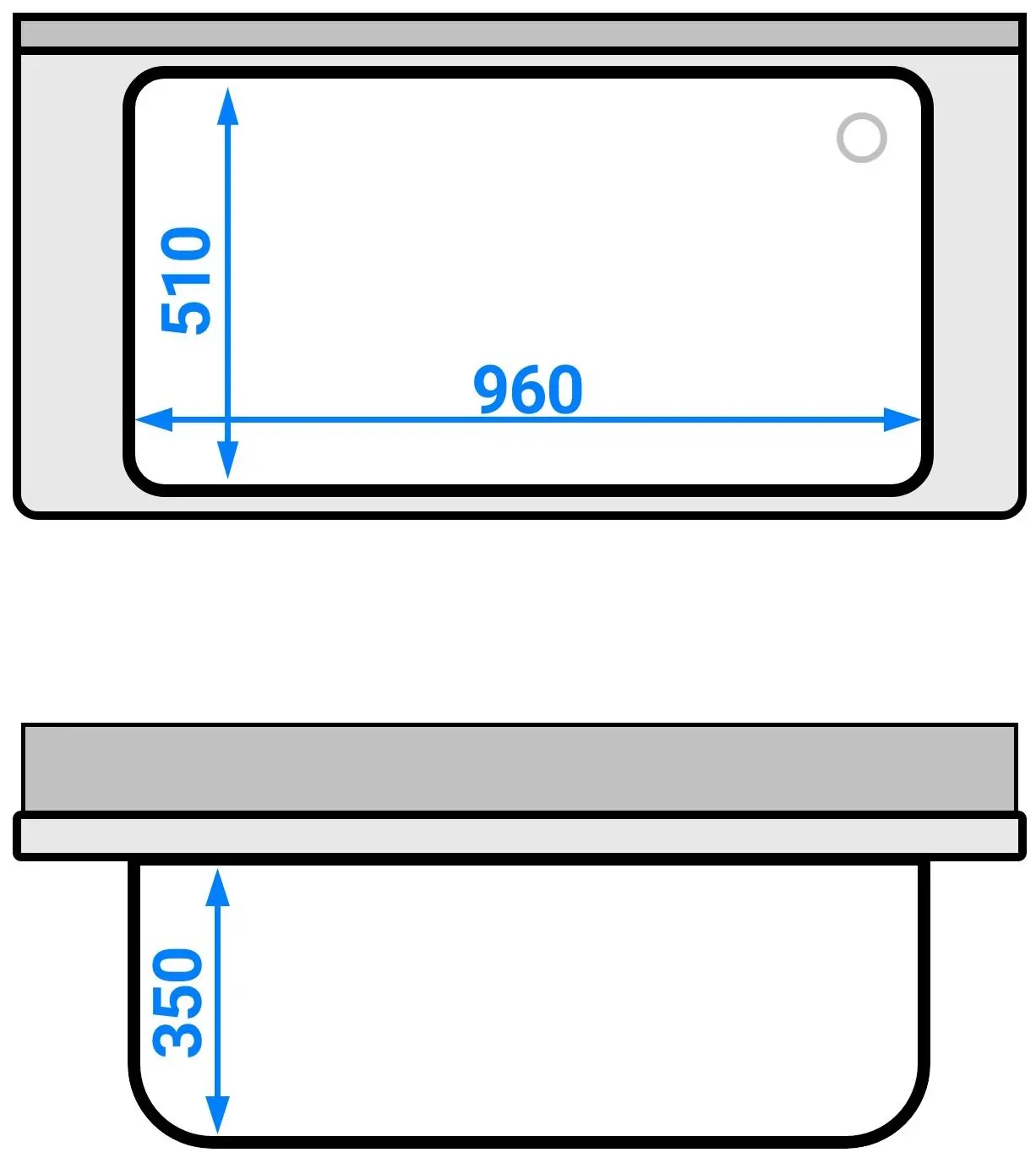 Стол-мойка GGM Gastro STB126T1 (Inox) - 8