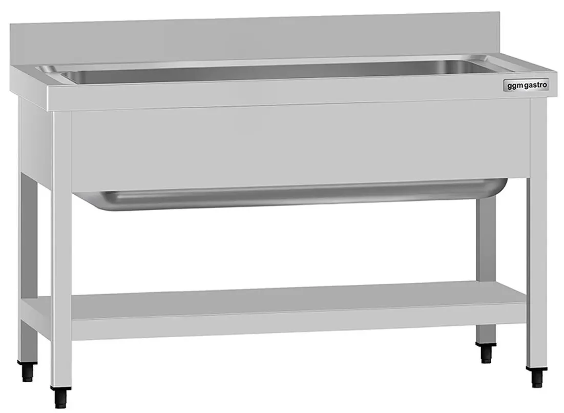 Стол-мойка GGM Gastro STB126T1 (Inox)