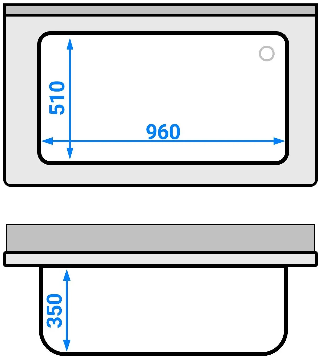 Стол-мойка GGM Gastro STB127T1 (Inox) - 8