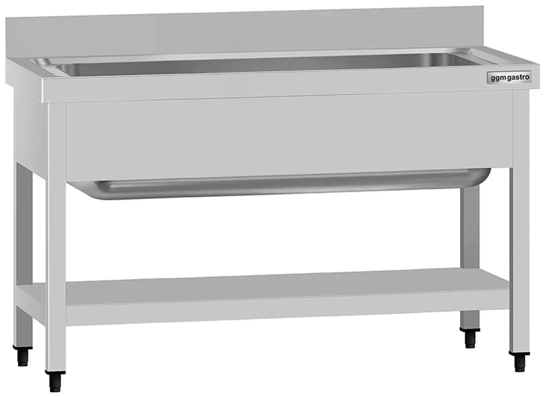 Стол-мойка GGM Gastro STB127T1 (Inox)