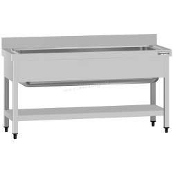 Стол-мойка GGM Gastro STB146T1 (Inox)