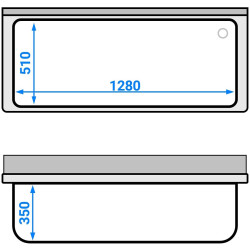 Стол-мойка GGM Gastro STB146T1 (Inox) Thumb