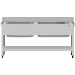 Стол-мойка GGM Gastro STB166T2 (Inox) Thumb
