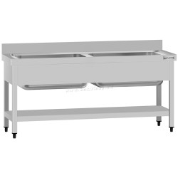 Стол-мойка GGM Gastro STB166T2 (Inox)