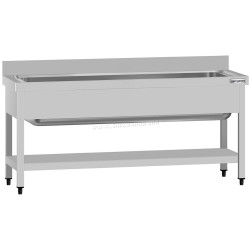 Стол-мойка GGM Gastro STB167T1 (Inox)