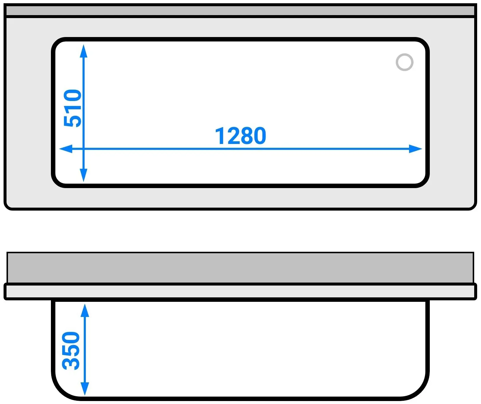 Стол-мойка GGM Gastro STB167T1 (Inox) - 8