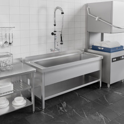 Стол-мойка GGM Gastro STB167T1 (Inox) Thumb