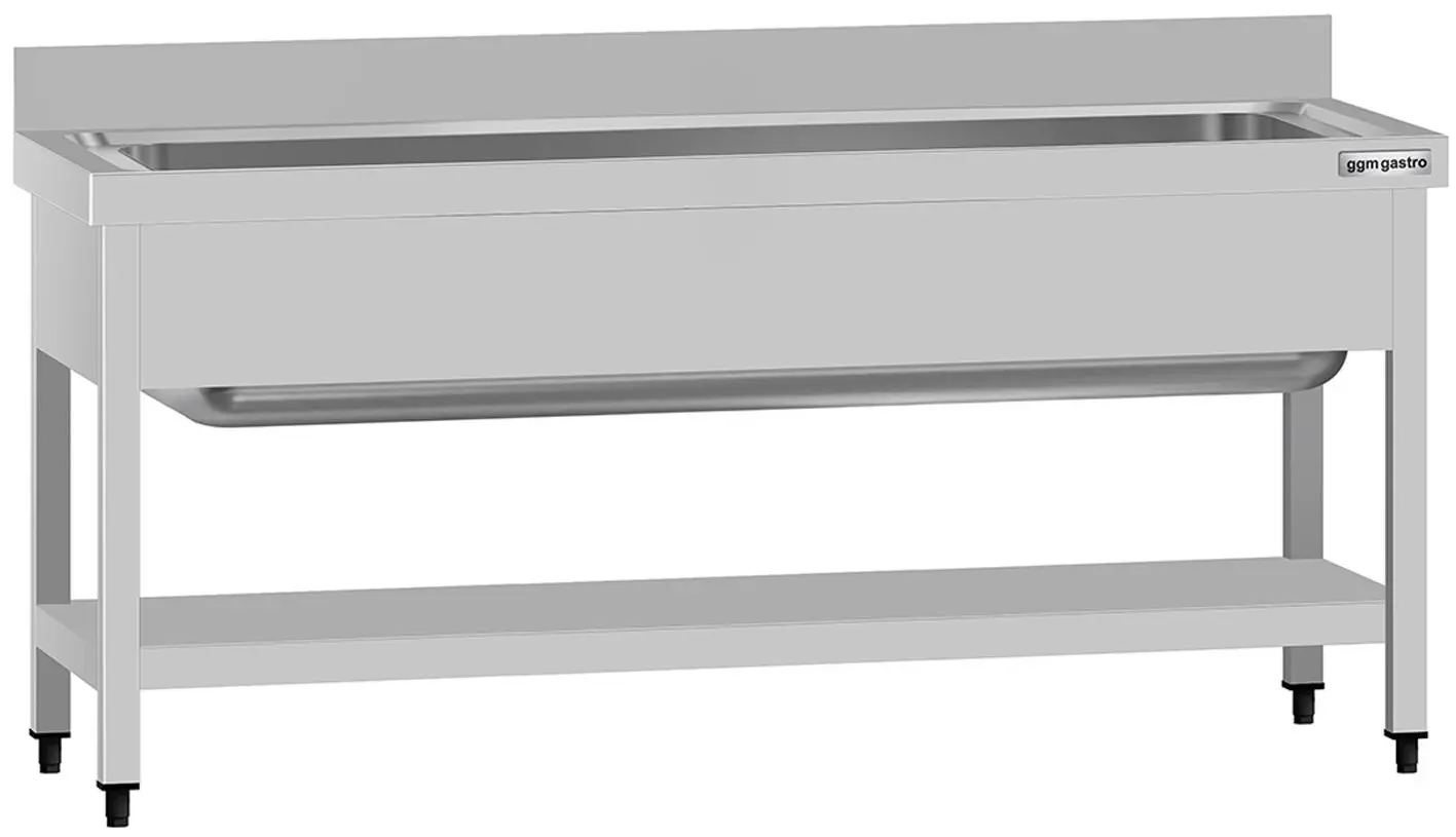Стол-мойка GGM Gastro STB167T1 (Inox)