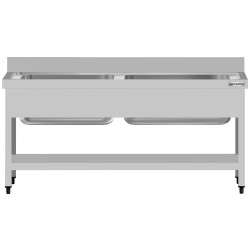 Стол-мойка GGM Gastro STB167T2 (Inox) Thumb
