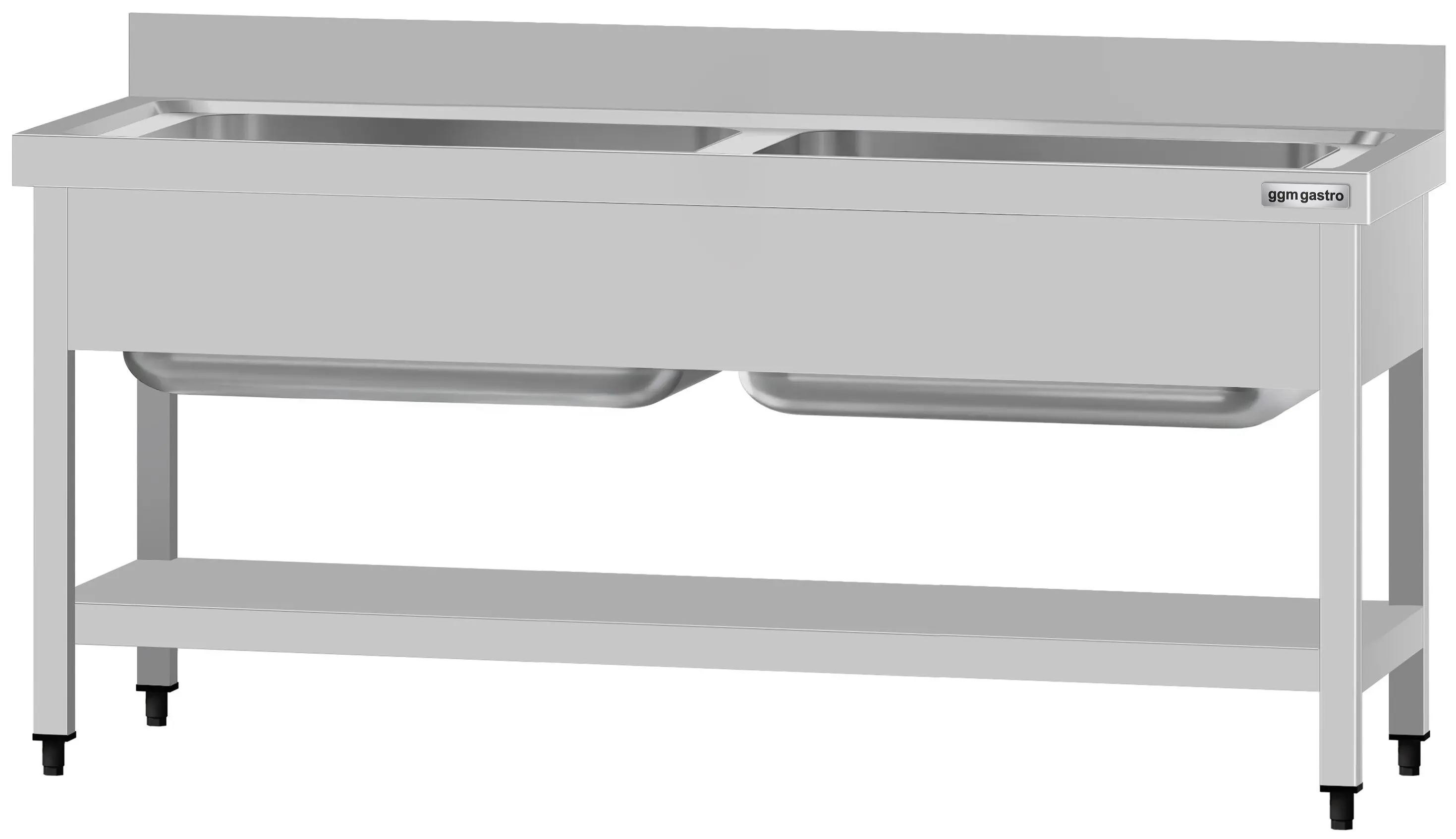 Стол-мойка GGM Gastro STB167T2 (Inox) - 3