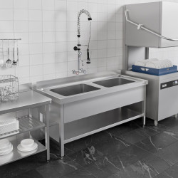 Стол-мойка GGM Gastro STB167T2 (Inox) Thumb