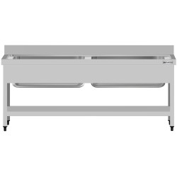 Стол-мойка GGM Gastro STB187T2 (Inox) Thumb