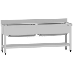 Стол-мойка GGM Gastro STB187T2 (Inox)