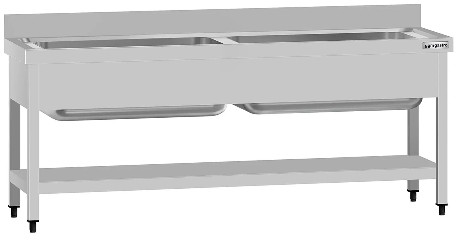 Стол-мойка GGM Gastro STB187T2 (Inox)