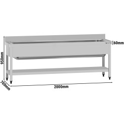 Стол-мойка GGM Gastro STB207T1 (Inox) Thumb