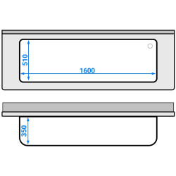Стол-мойка GGM Gastro STB207T1 (Inox) Thumb