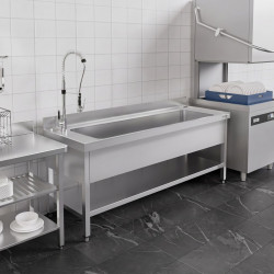 Стол-мойка GGM Gastro STB207T1 (Inox) Thumb