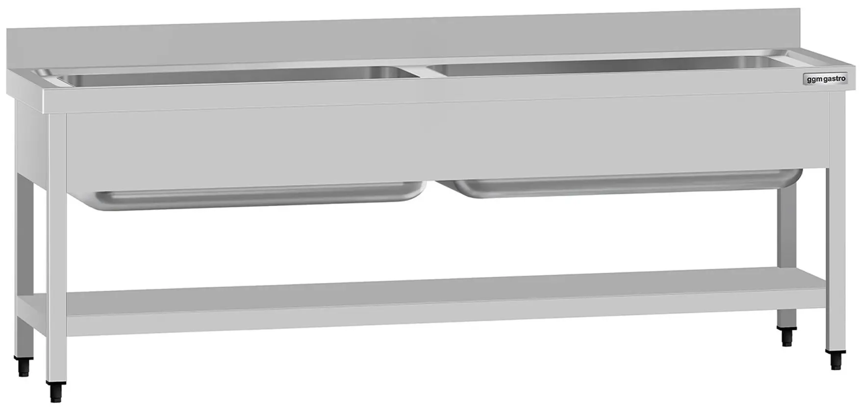 Masa cu chiuveta GGM Gastro STB207T2 (Inox)