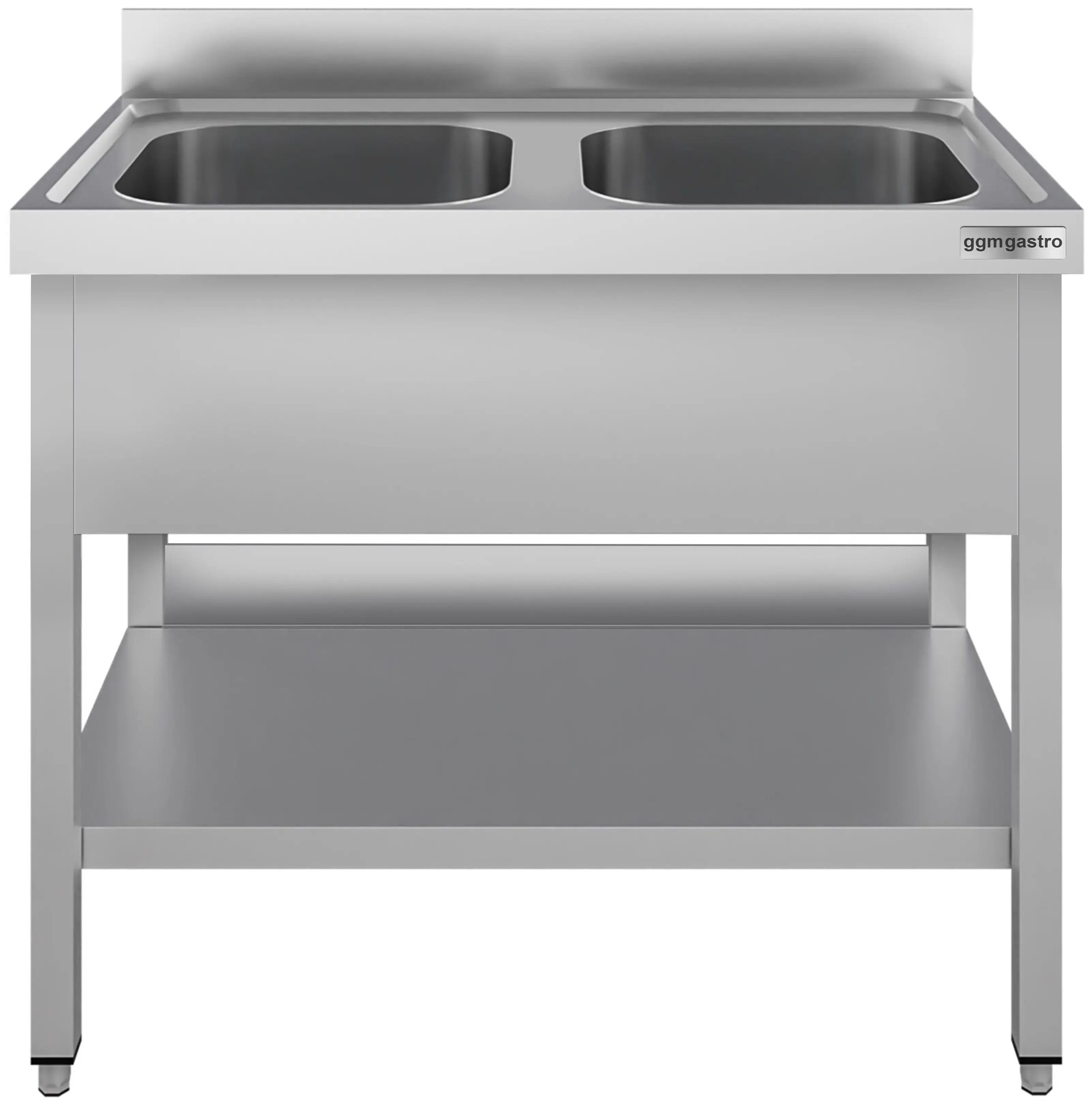 Masa cu chiuveta GGM Gastro STK106BM2#ECO (Inox) - 2