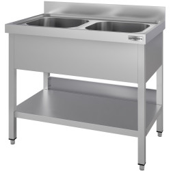 Masa cu chiuveta GGM Gastro STK106BM2#ECO (Inox) Thumb