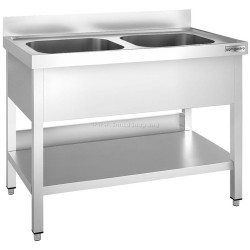 Стол-мойка GGM Gastro STK106BM2 (Inox)