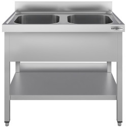 Стол-мойка GGM Gastro STK107BM2#ECO (Inox) Thumb