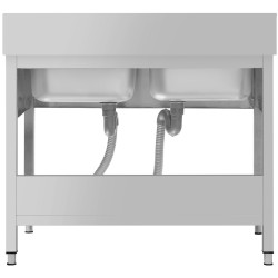 Стол-мойка GGM Gastro STK107BM2#ECO (Inox) Thumb