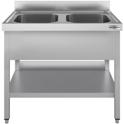 Стол-мойка GGM Gastro STK126BM2#ECO (Inox) Thumb