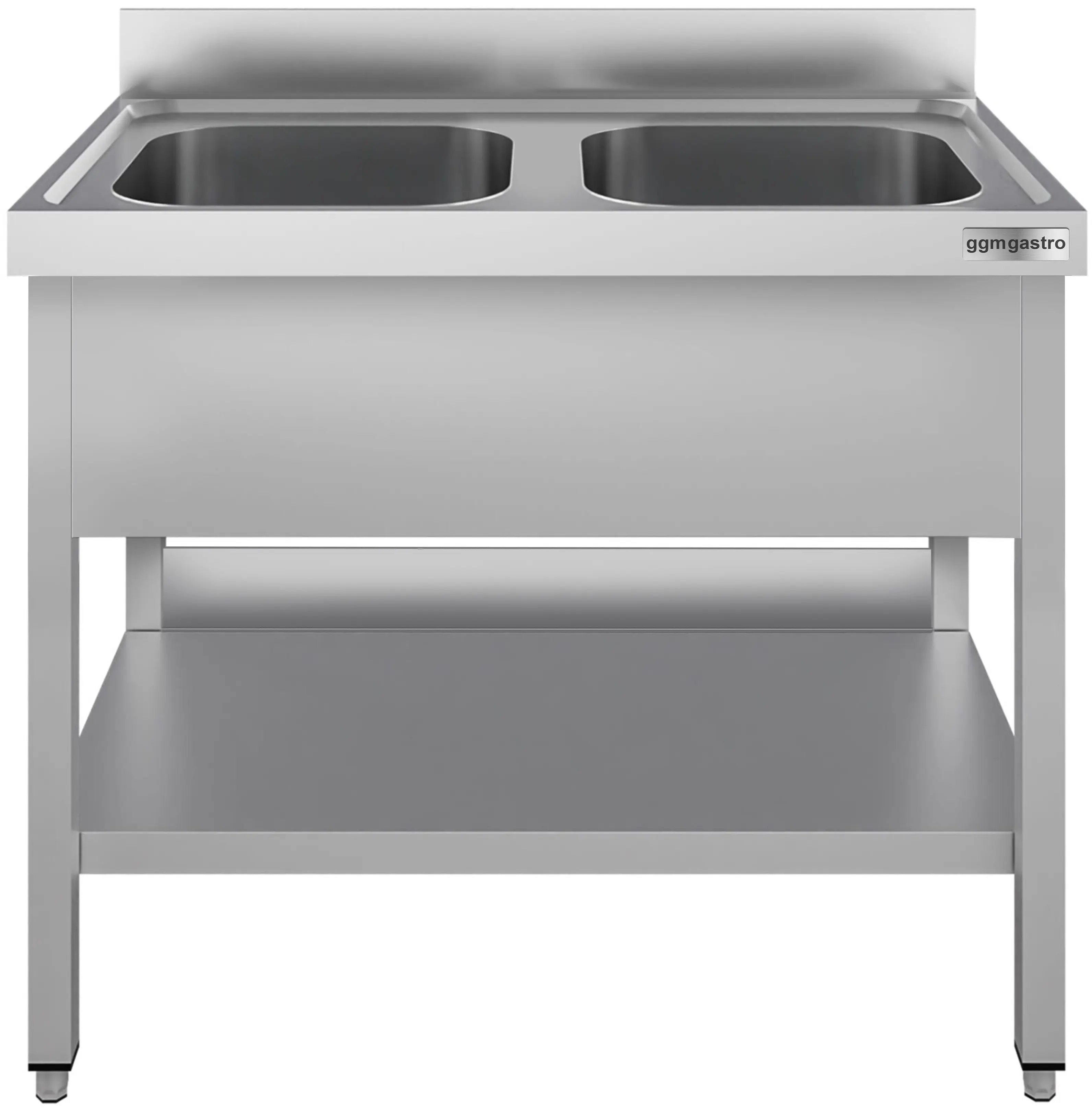 Стол-мойка GGM Gastro STK126BM2#ECO (Inox) - 2
