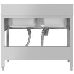 Стол-мойка GGM Gastro STK126BM2#ECO (Inox) Thumb