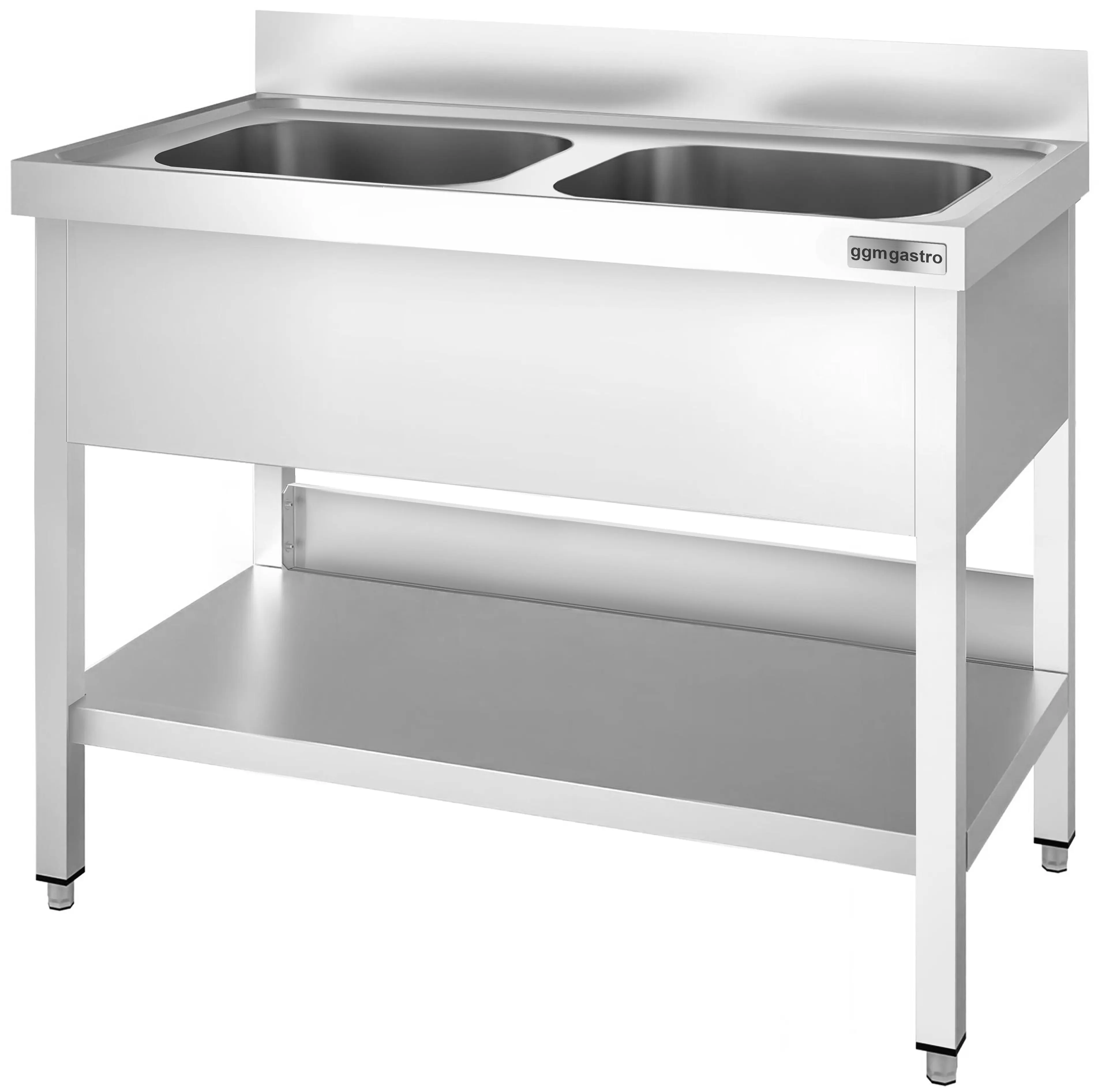 Стол-мойка GGM Gastro STK126BM2 (Inox) - 3