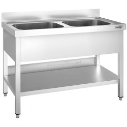 Стол-мойка GGM Gastro STK126BM2 (Inox)