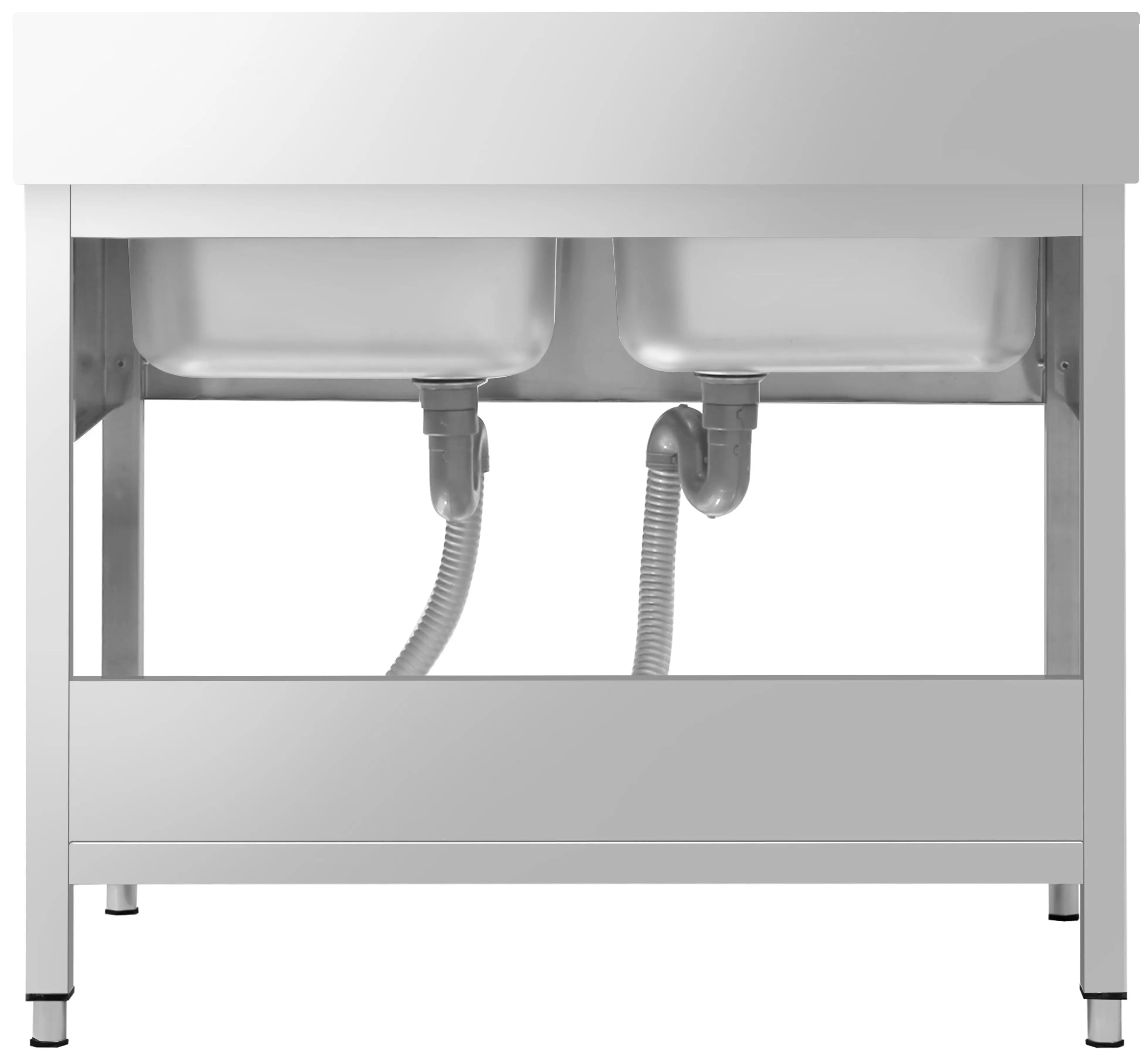 Стол-мойка GGM Gastro STK126BM2 (Inox) - 4