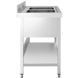 Стол-мойка GGM Gastro STK126BM2 (Inox) Thumb